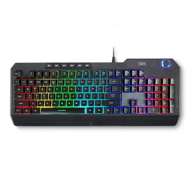 DR1TECH Wasp RGB Gaming Tastatur Für PC/PS4 Mit LED Hintergrundbeleuchtung - 104 Tasten Mit 26-Taste