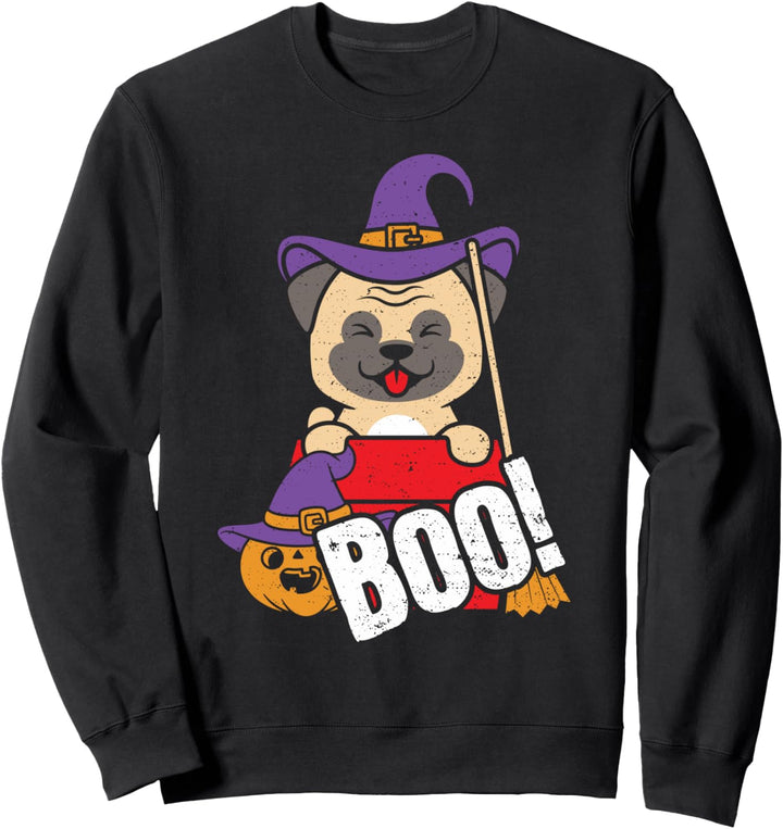 Halloween: Boo! - Hunde Sprüche Sweatshirt
