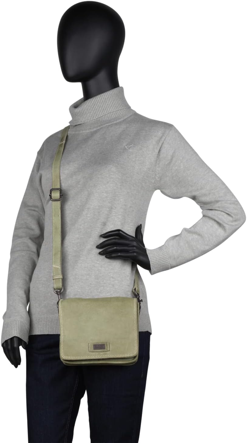 Lois - Umhängetasche Damen Leder - Umhängetasche Leder Damen mit verstellbarem riemen - Kleine Umhän