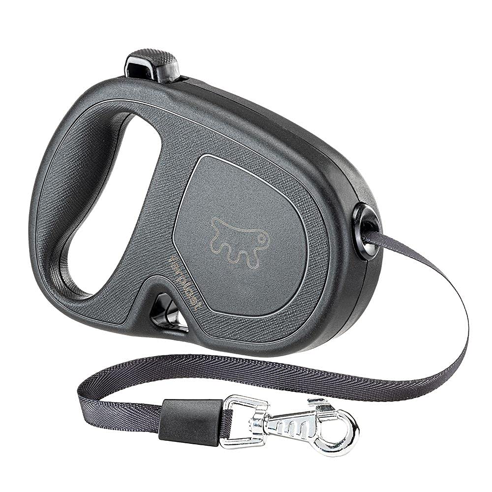 Ferplast Hundeleine Flippy ONE, Rollleine kleine Hunde bis 15 kg. Ausziehbares Gurtband max. 4 m. Ei