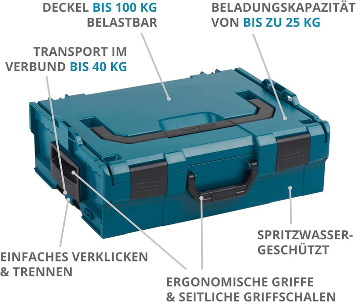 L-BOXX Sortimo L BOXX 136 3er Set | Grösse 2 professional blau individuell anpassbar mit Ihrem Logo