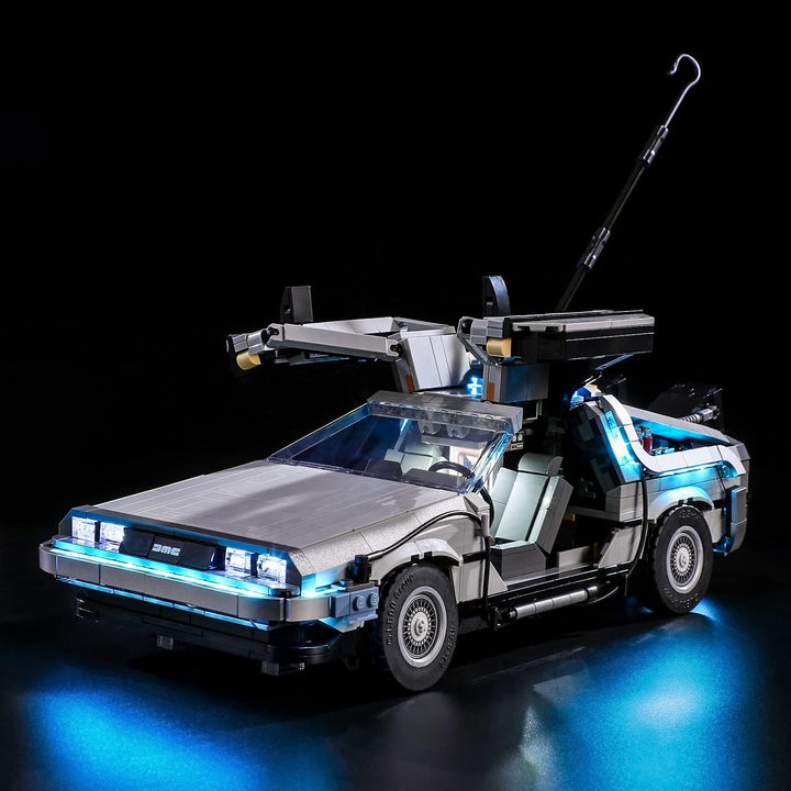 YEABRICKS LED Licht für Lego-10300 Creator Expert Back to The Future Time Machine Bausteine Modell (