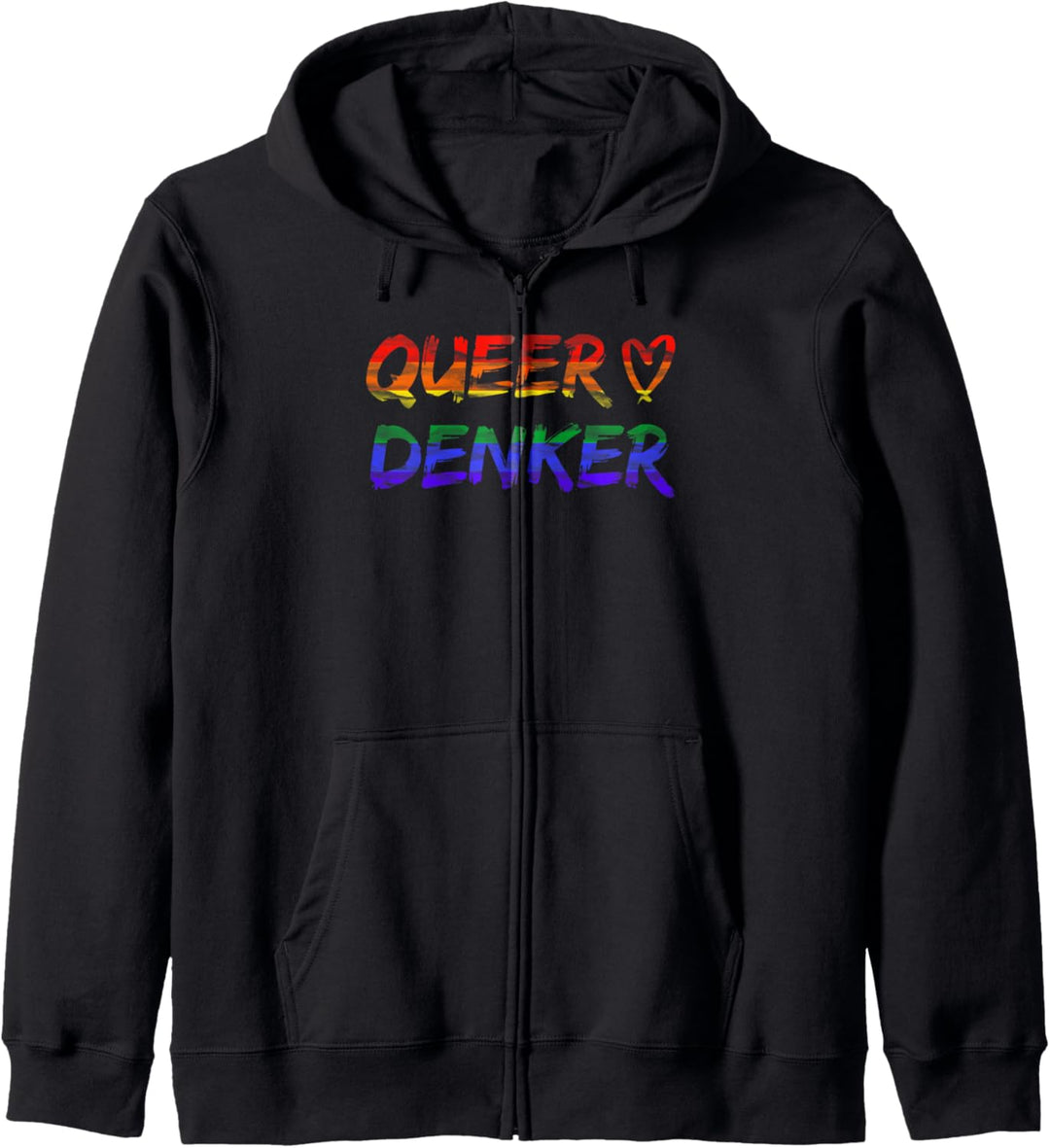 Queer Denker support LGBT Regenbogen be pride, just yourself Kapuzenjacke