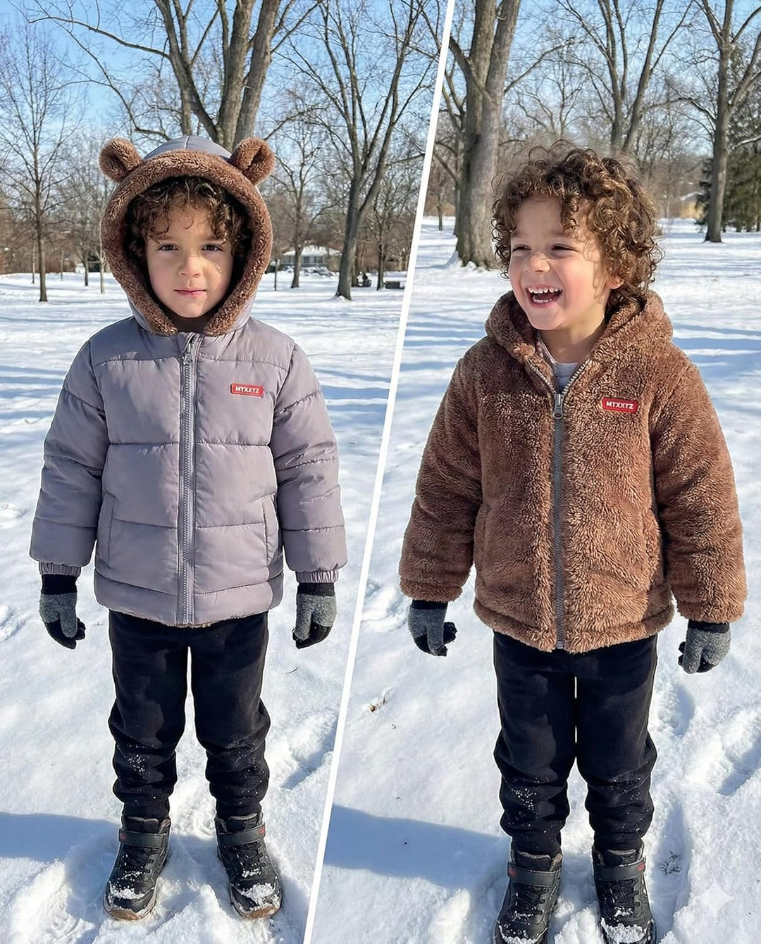 JiAmy Baby Winter Fleece Mantel Kinder Jungen Jacke Outwear Mädchen Gepolstert Kleidung 4-5 Jahre Gr