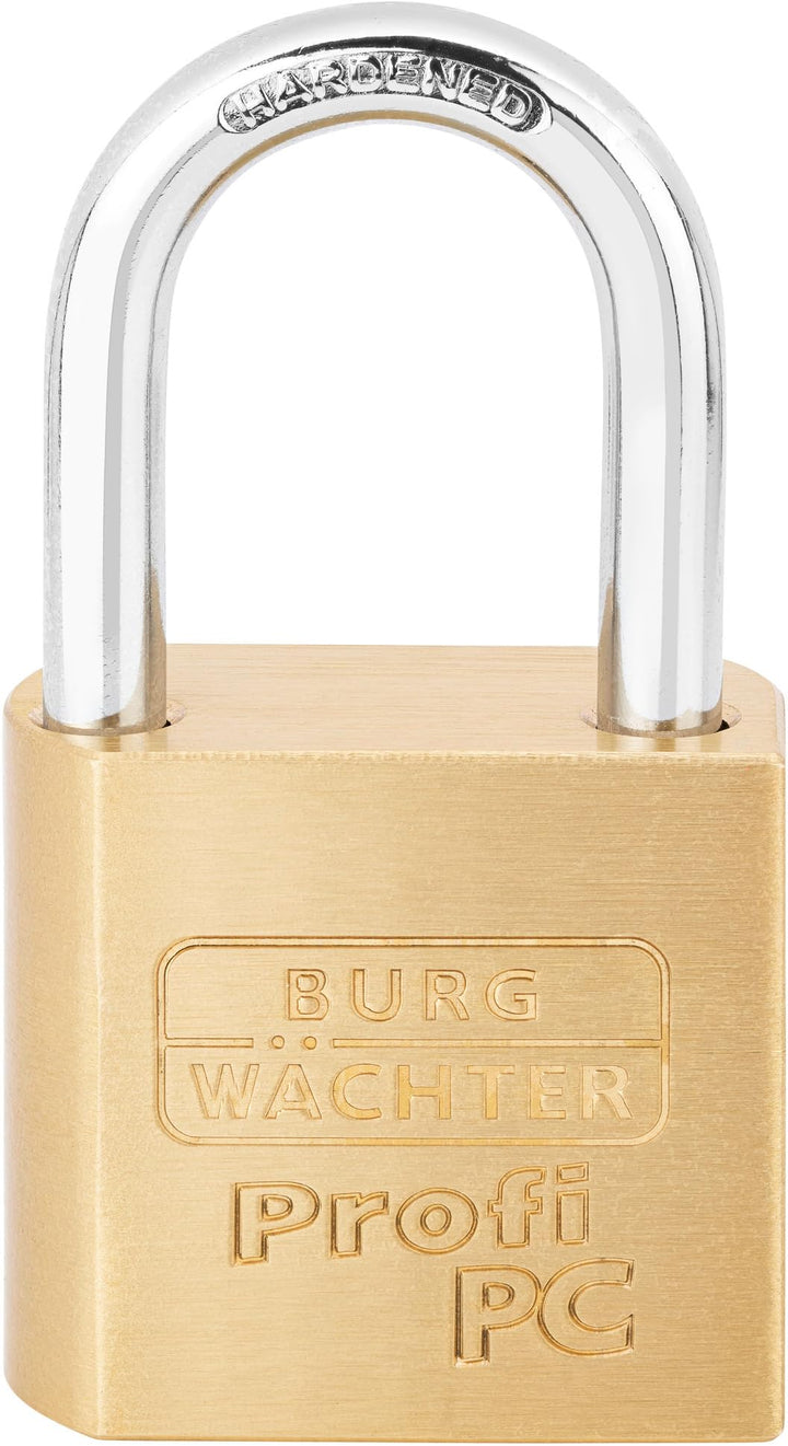 Burg-Wächter Vorhangschloss, Vorhängeschloss für Profil-Halbzylinder, 8 mm Bügelstärke, Massives Mes