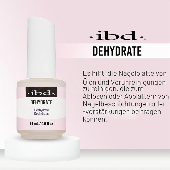IBD Dehydrate, 1er Pack (1 x 14 ml) – MADE IN USA – Premium säurefreier Entfetter – Nagel Dehydrator