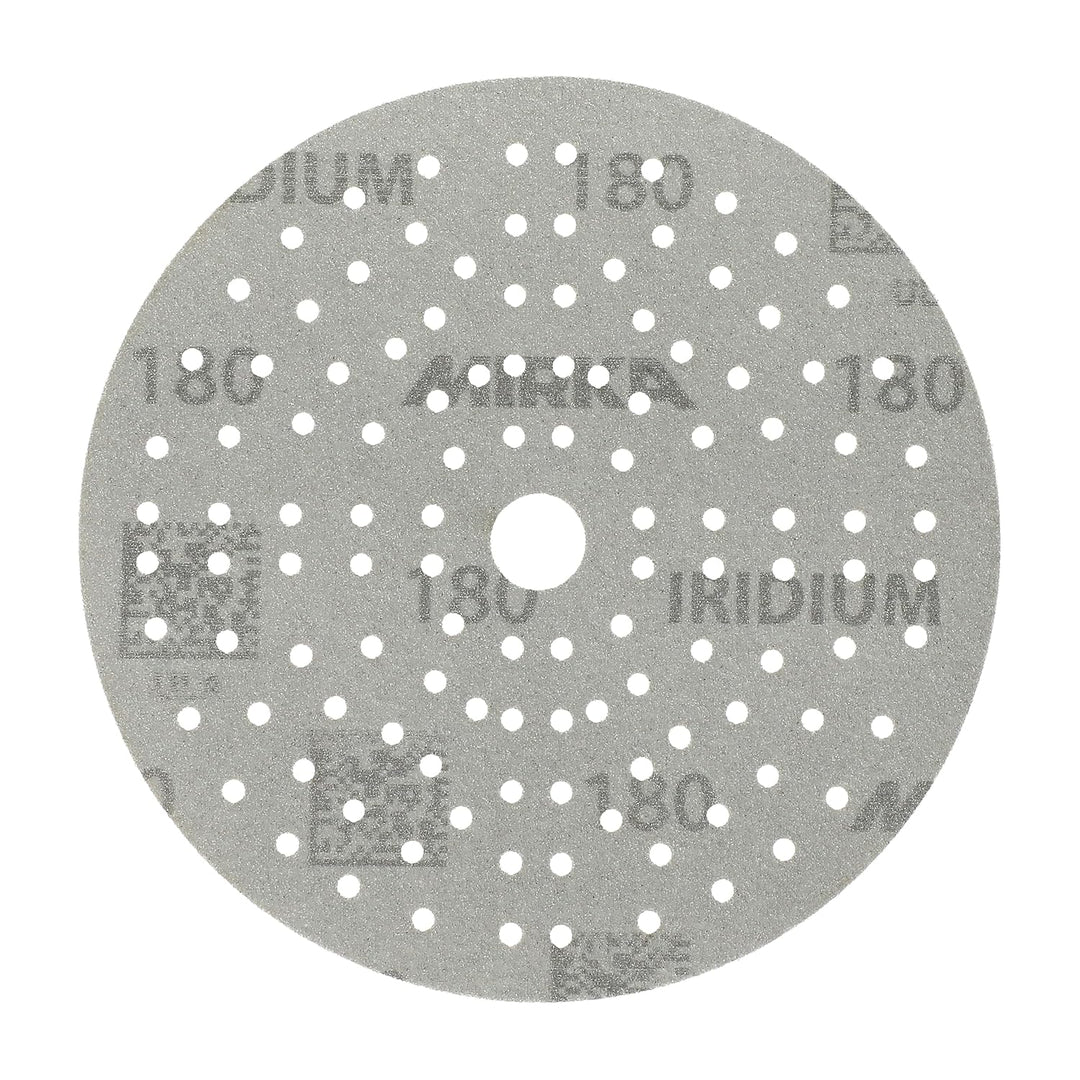 100x MIRKA Haftschleifscheibe IRIDIUM Grip 121L 150mm K.180 f.HO/Metall/Lack/Ku. Korn P180, Korn P18