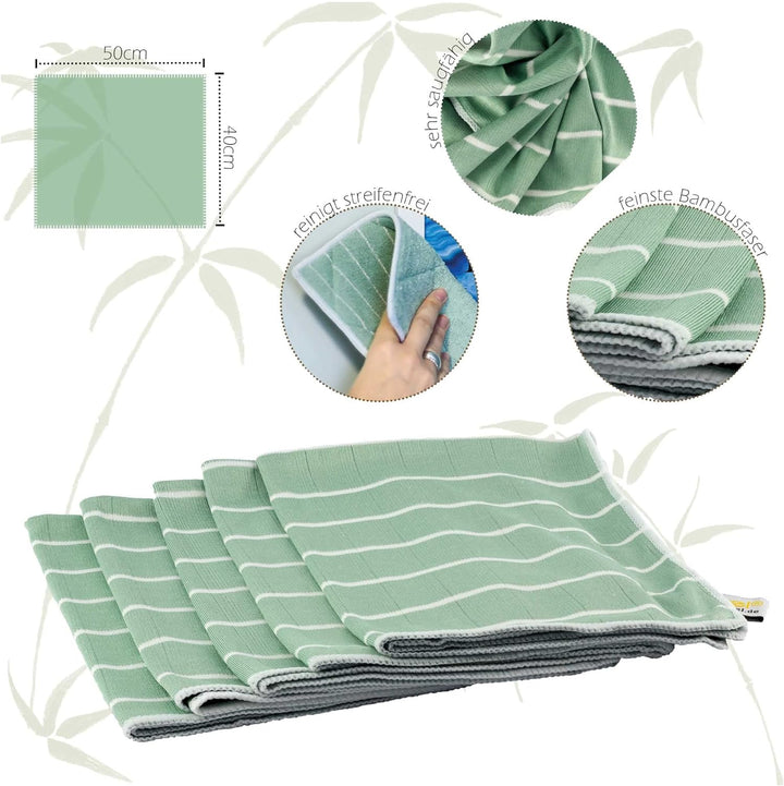 Muxel Bambus-Reinigung-Tuch, 12-er Set