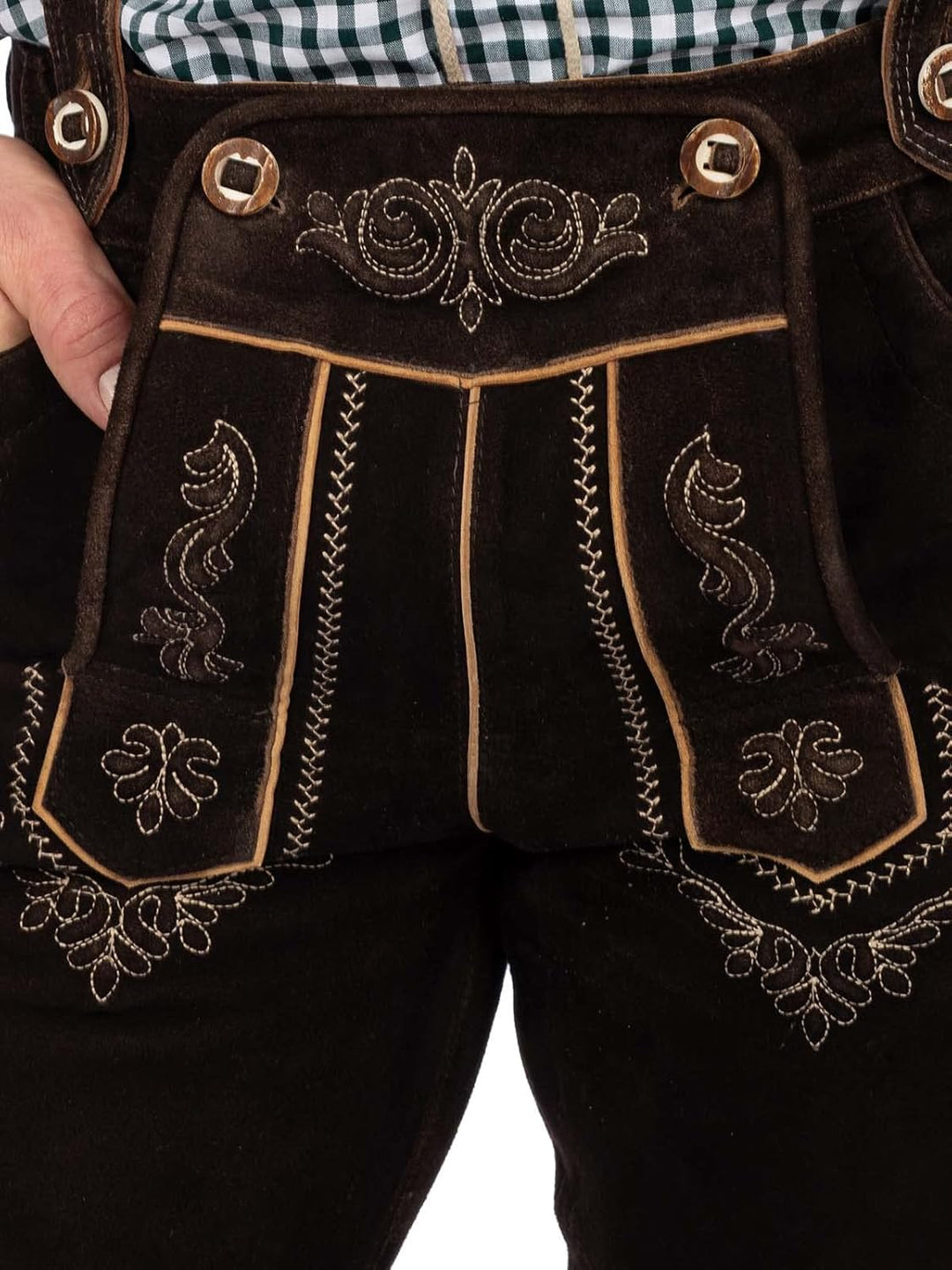 Maddox Herren Lederhose KORBINIAN-HT 46 Braun, 46 Braun