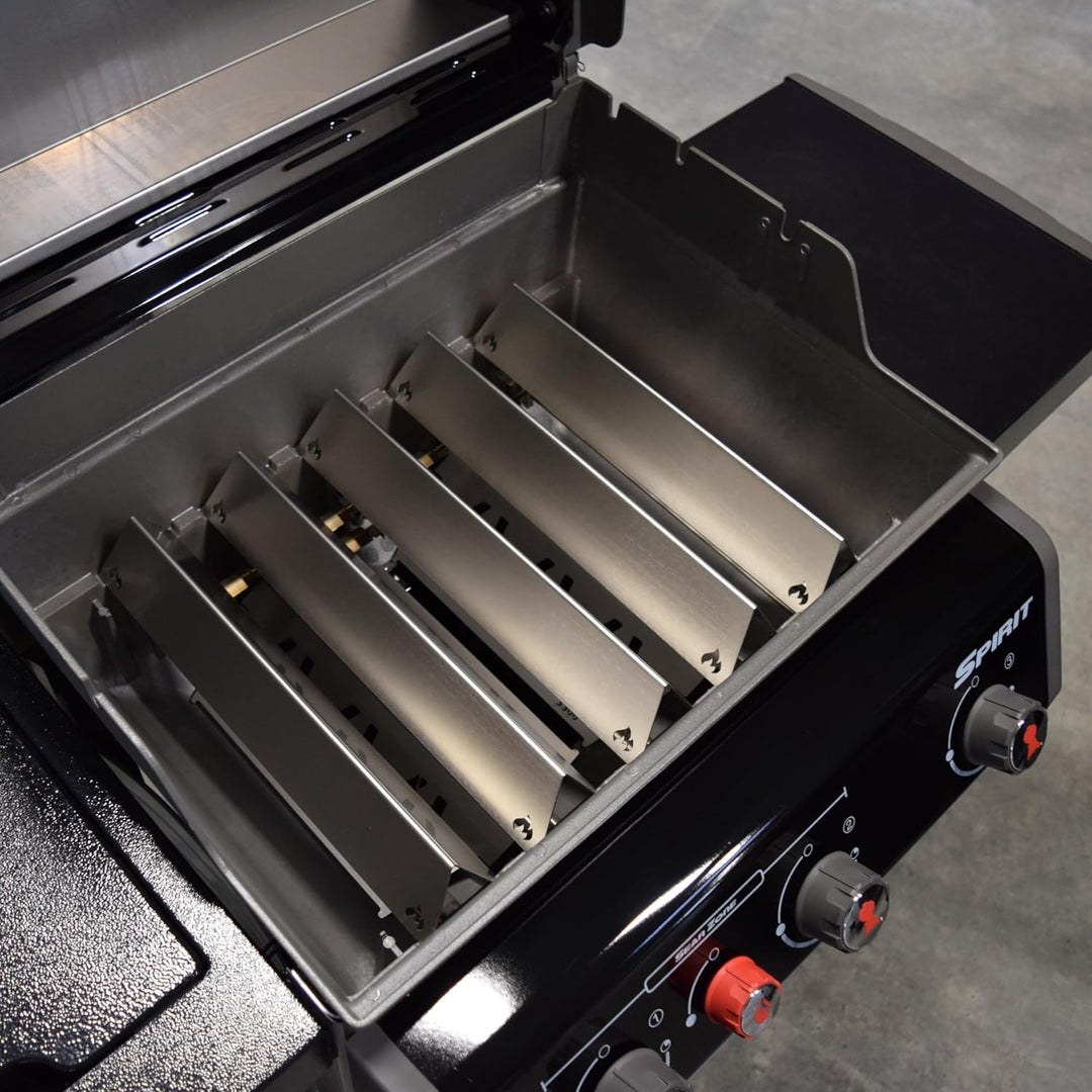 Grillrost.com Das Original Edelstahl Aromaschienen Set für Weber Spirit & Spirit II - 300er Baureihe