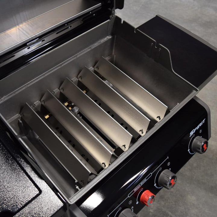 Grillrost.com Das Original Edelstahl Aromaschienen Set für Weber Spirit & Spirit II - 300er Baureihe