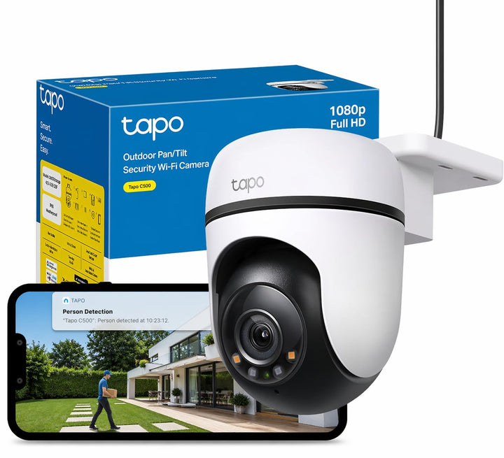 TP-Link Tapo C500 WLAN Überwachungskamera Aussen, 360° Sichtbereich, 1080p Auflösung, Bewegungserken