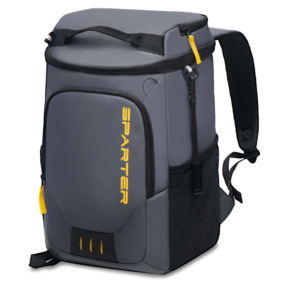 SPARTER Rucksack Kühler Isoliert Auslaufsicher 30/45 Dosen 2 Isolierte Fächer Thermotasche Tragbar L