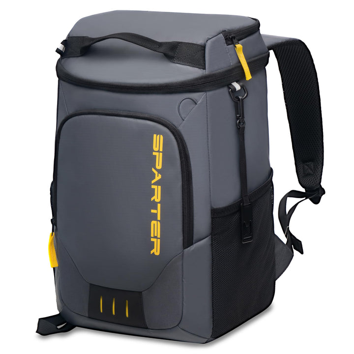 SPARTER Rucksack Kühler Isoliert Auslaufsicher 30/45 Dosen 2 Isolierte Fächer Thermotasche Tragbar L