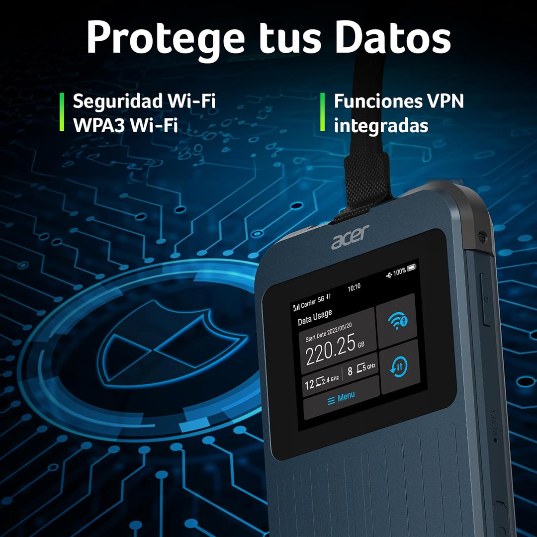 Acer Connect Enduro M3 5G Router (LTE ) | Mobiler WLAN Karte | WiFi 6 | Dual 2.4 & 5.0 GHz | Nano &