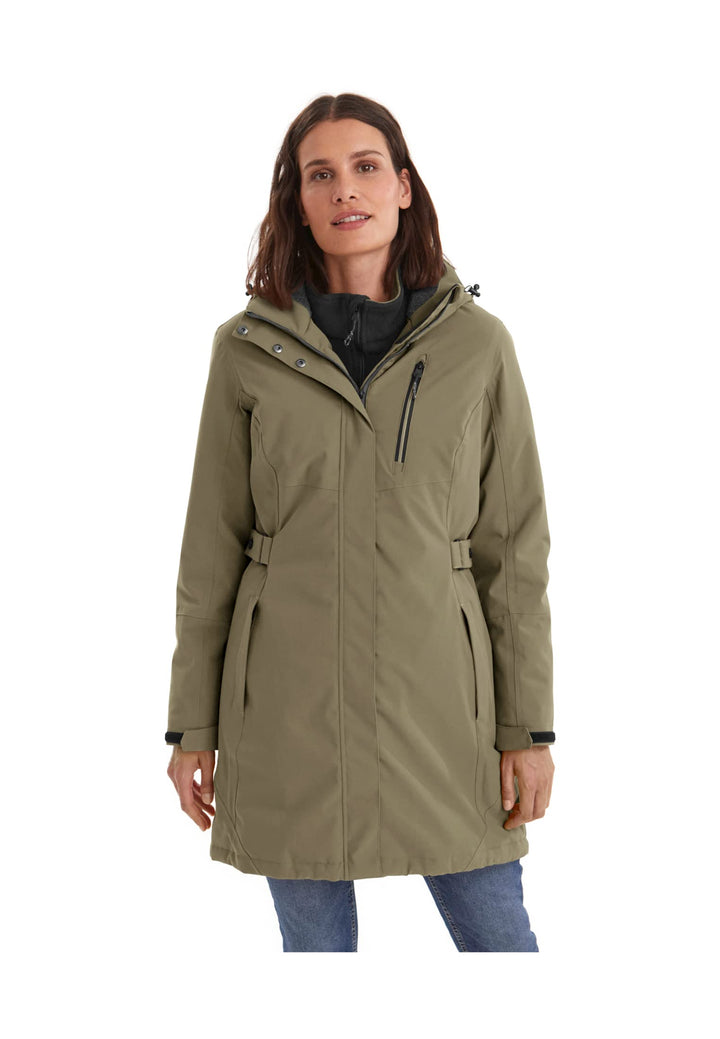 Killtec Damen Kow 165 Wmn Prk Funktionsparka/Parka mit abzippbarer Kapuze 48 helloliv, 48 helloliv