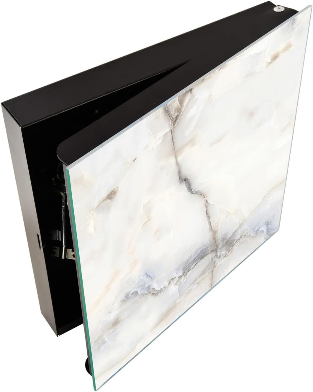 Concept Crystal Dekorative Schrank zur Schlüsselaufbewahrung mit Glas-Whiteboard KN02: Murmeln 2 Ser