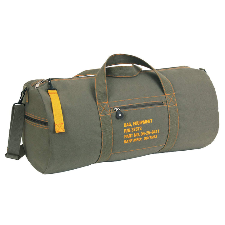 Rothco Reisetasche aus Segeltuch – Reise- und Turnbeutel aus schwerem Baumwoll-Leinen-Material – ide