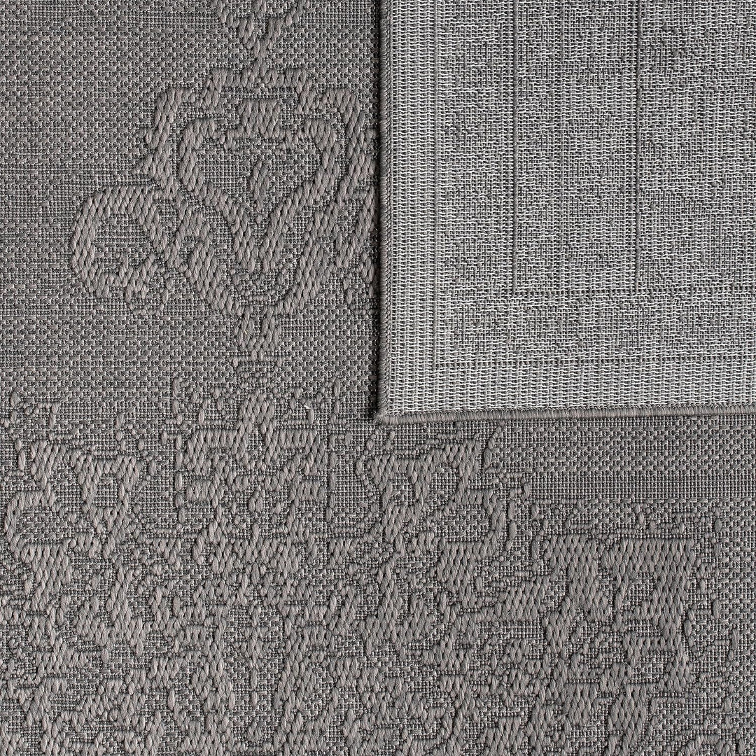 Paco Home Outdoor Teppich Wetterfest Balkon Küche Wohnzimmer Orientalisches Muster Mit Ornamente 3D