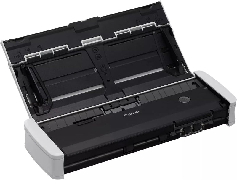 Canon R10 imageFORMULA Scanner Dokumentenscanner Mobil (Duplex Einzug, 600 DPI, eingebaute Plug und