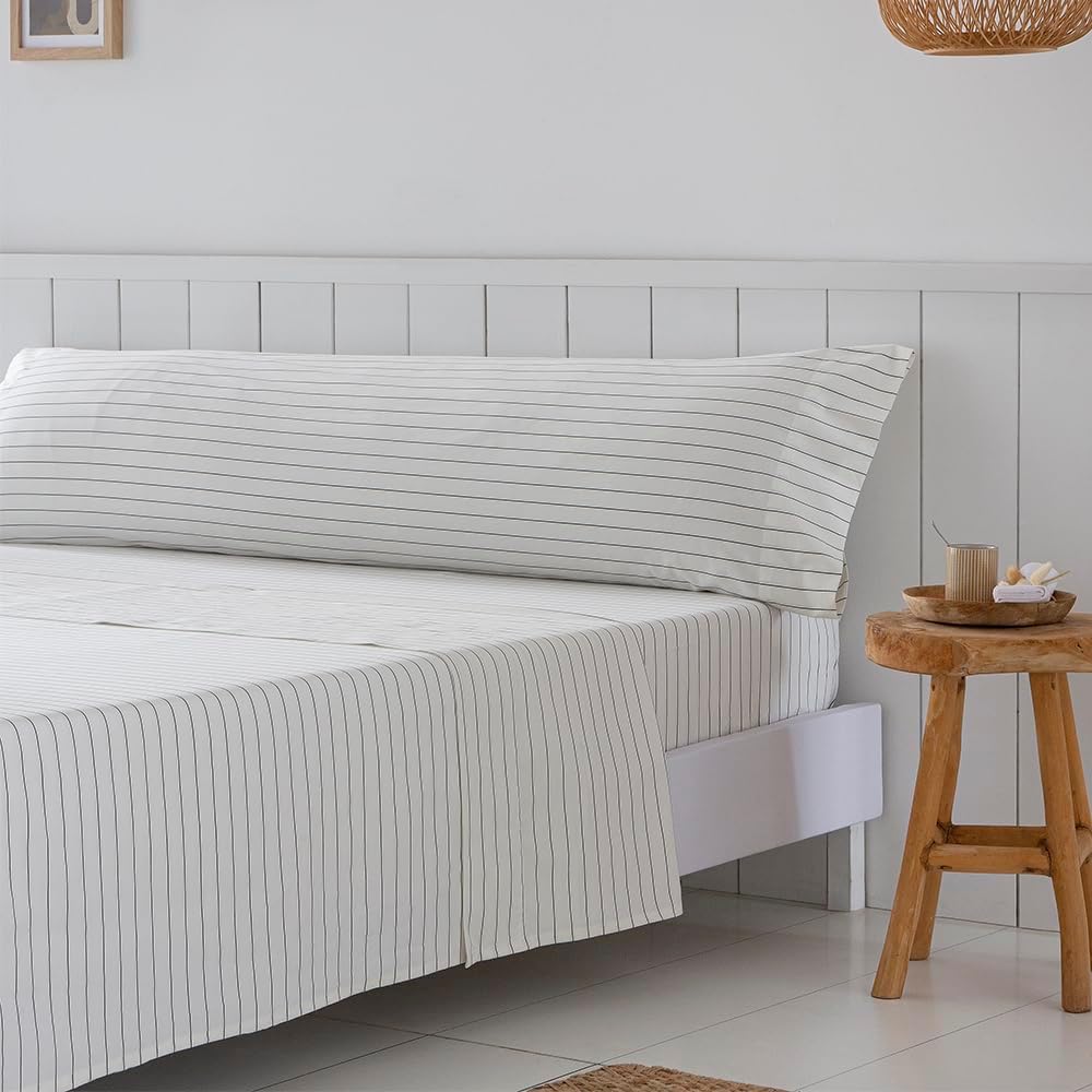 COTTON ARTean Tula Bettwäsche-Set, 150 x 190/200 cm, 100 % Baumwolle, Fadenzahl 200, inklusive Bettl
