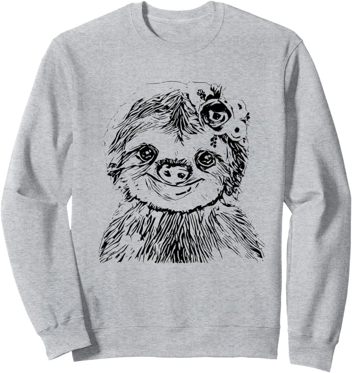 Faultier Motiv coole Trendtiere Tiere süsse bunte Faultiere Sweatshirt