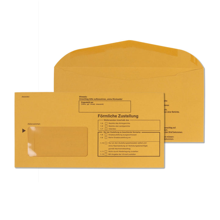 100 x Innere Postzustellungshüllen Förmliche Zustellung Postzustellungsumschläge 9490120