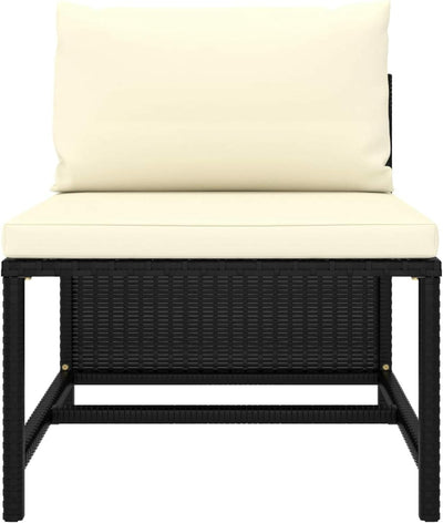 Festnight Balkonmöbel für Keiner Balkon Lounge Kein Rattan Gartensofa 4 Sitzer Sofa Outdoor Gartenlo