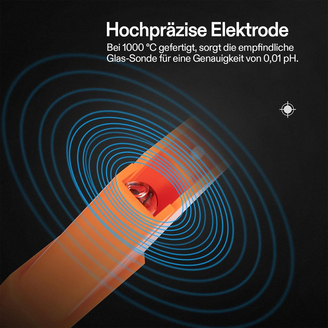 VIVOSUN Digitales pH-Meter mit ATC und 0,01 pH Hoher Genauigkeit, pH-Messgerät mit 0-14 pH-Messberei