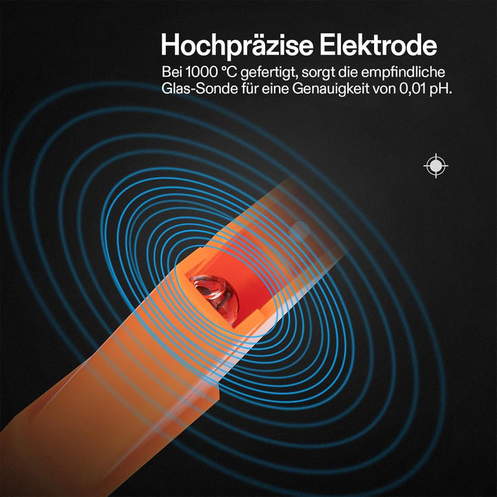 VIVOSUN Digitales pH-Meter mit ATC und 0,01 pH Hoher Genauigkeit, pH-Messgerät mit 0-14 pH-Messberei