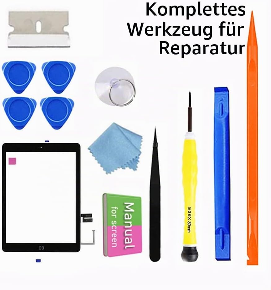 JPUNG Digitizer for iPad 7/iPad 8 Display Touchscreen Ersatz Bildschirm, 10.2 Inch 2019/2020, for 7.