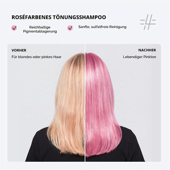 FOUR REASONS Farbmasken-Shampoo – Sulfatfreies, tonisierendes Rosa-Shampoo für rosa Haare – Farbabla
