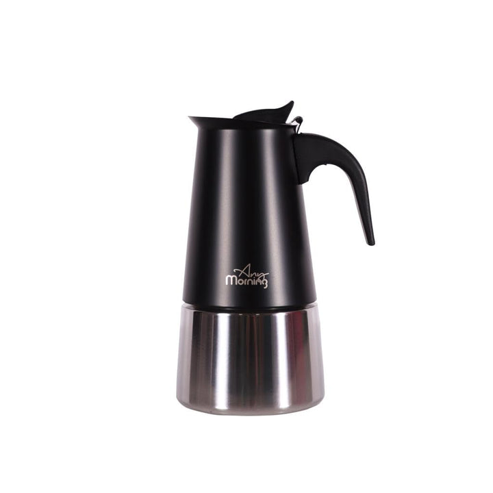Any Morning Mokkakanne 18/10 Edelstahl 300 ml, 6 Tassen, induktionsgeeignet | Für alle Herdarten ink