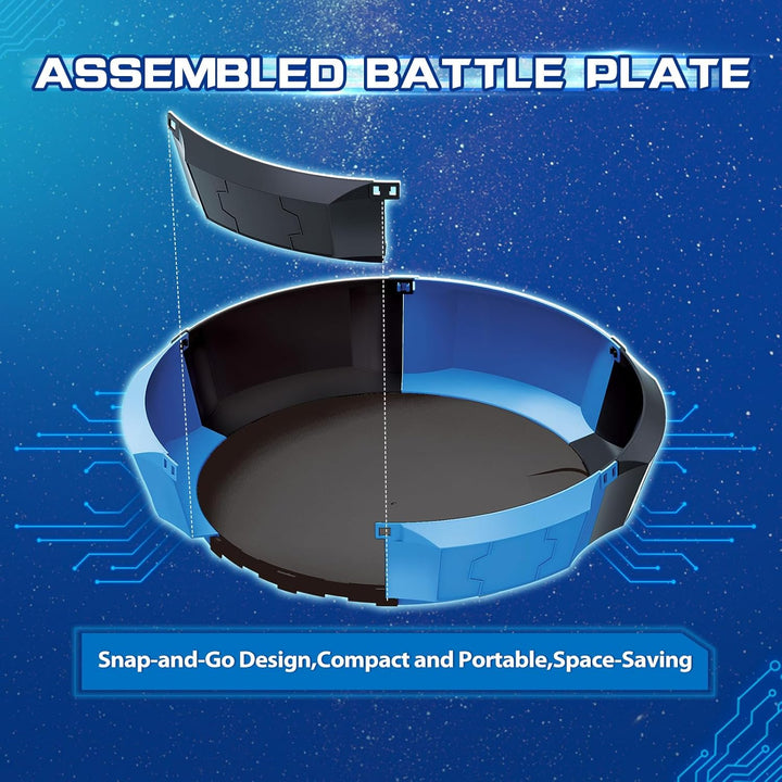 INFINITY NADO Kreisel Battle Arena Set, Kinder Metall Spielzeug Jungen 2PCS, Battle Tops Kreisel Lau