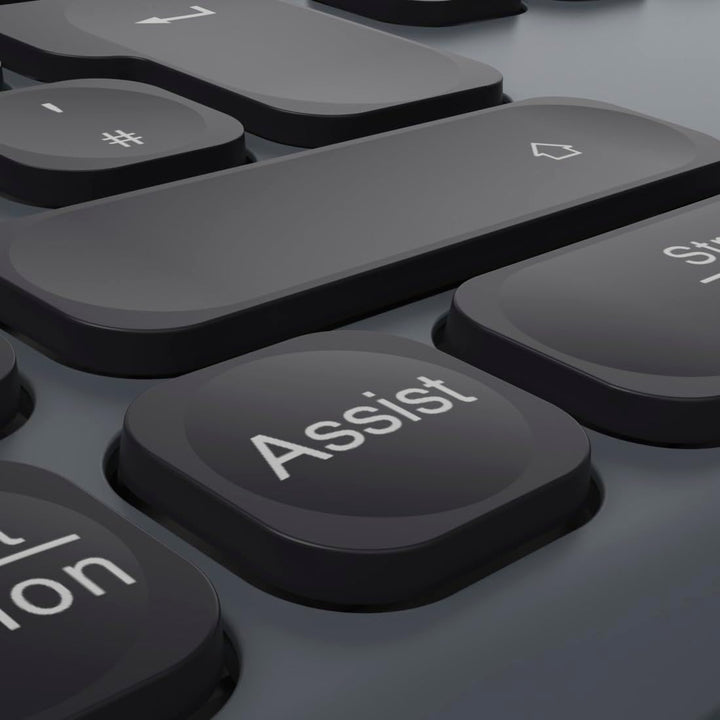 Multi-Device-Tastatur-Maus-Set WKM-550, kabellos, Funk/BT, SW, QWERTZ DE Tastatur-Maus-Set Schwarz,