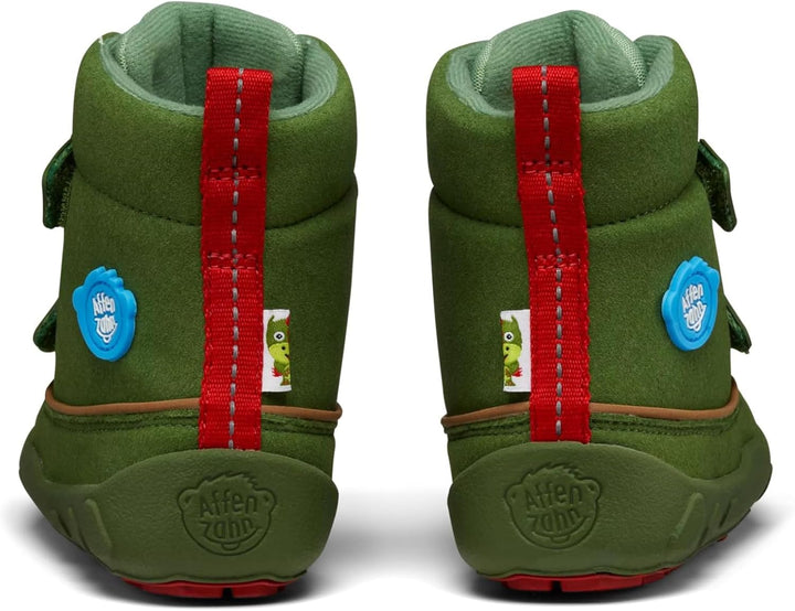 Affenzahn Unisex Kinder Midboot Chamude Comty Winterstiefel 27 EU Drache Grün, 27 EU Drache Grün