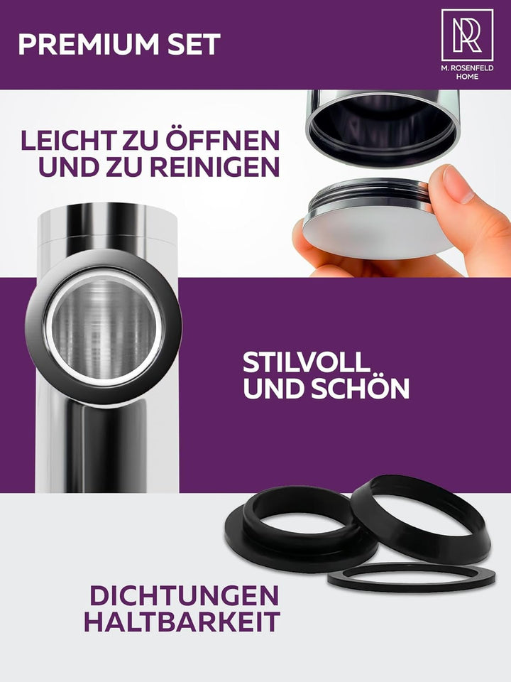 Siphon Waschbecken Edelstahl 60-140mm Höhe, Abflussrohr 330mm Länge, 1 1/4" für Bad & Waschtisch mit