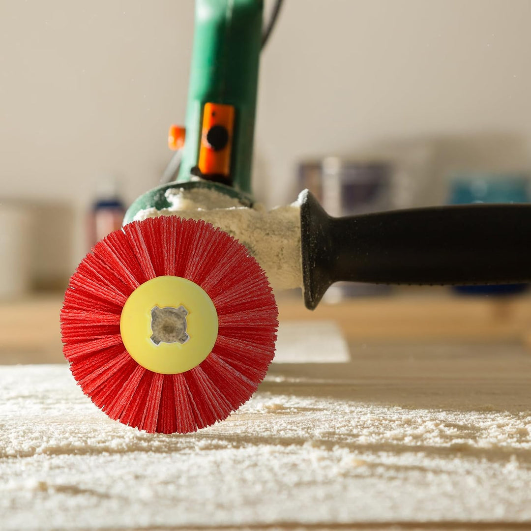 Nylonbürste #120 Körnung Schleifbürste für Satiniermaschine φ19mm Borstenbürste Satinierwalze Drahtz