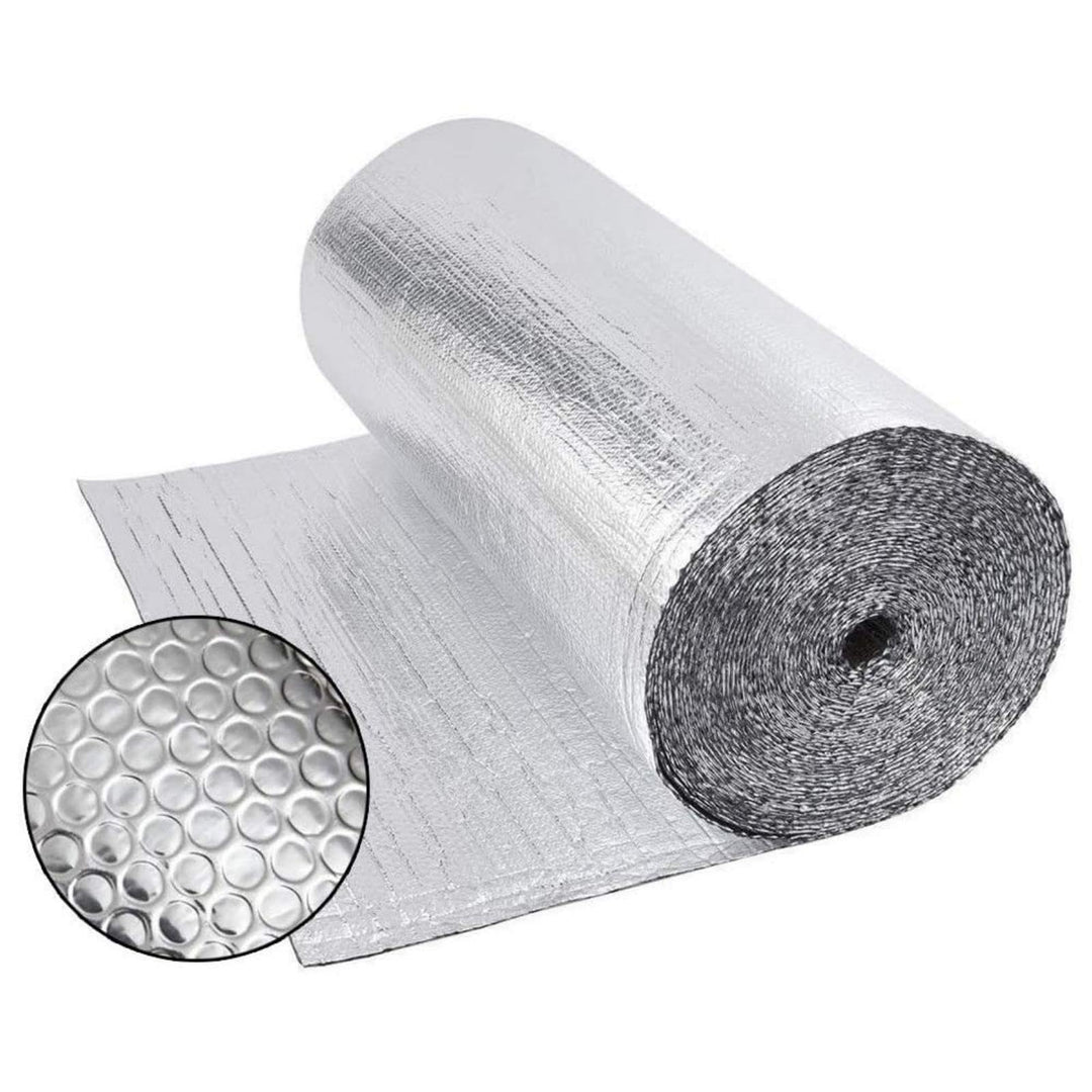 Dripex Isolierfolie Dämmfolie Doppelte Alu-Luftpolsterfolie Dachisolierung 3-4mm Isolierungsfolie Wä