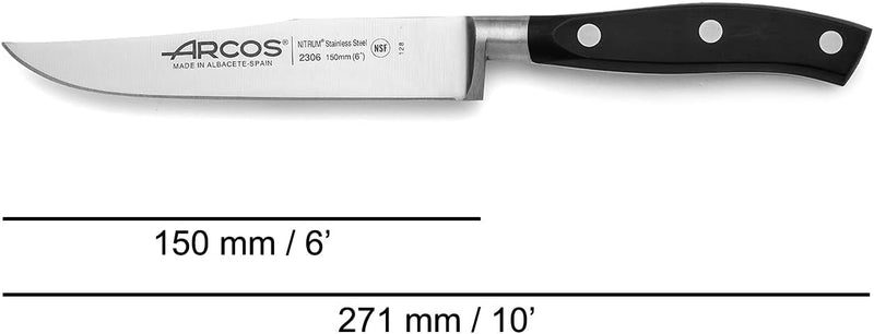 Arcos,230600,Serie AA8Riviera -Küchenmesser - Klingeaus Nitrum geschmiedetem Edelstahl 150mm - HandG