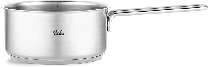 Fissler Pure Collection / Edelstahl-Kochtopfset, 5-teilig, Töpfe mit Metall-Deckel (3 Kochtöpfe,1 Br