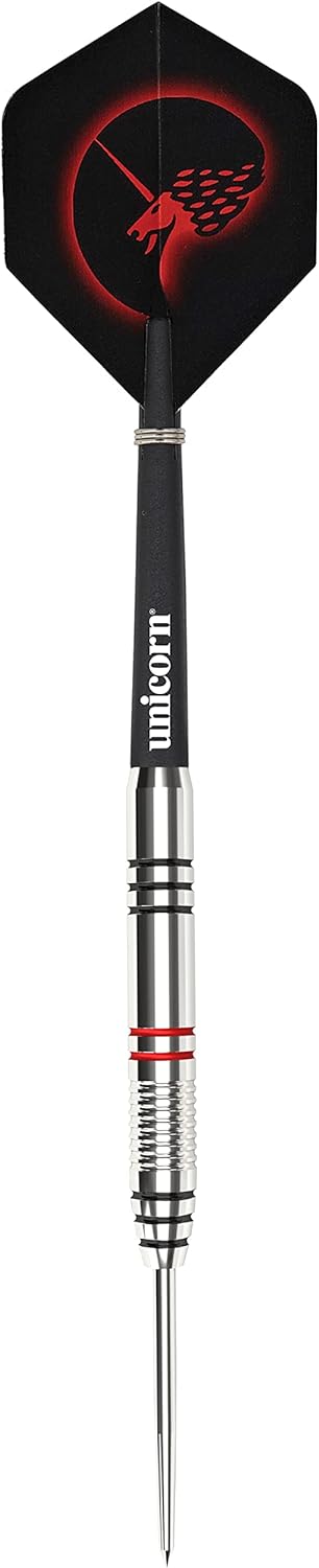 Unicorn Steel Tip Darts Set, Core Plus, Tungsten Barrels, 20g, 21g, 22g, 23g, 24g, 25g, 26g or 27g C