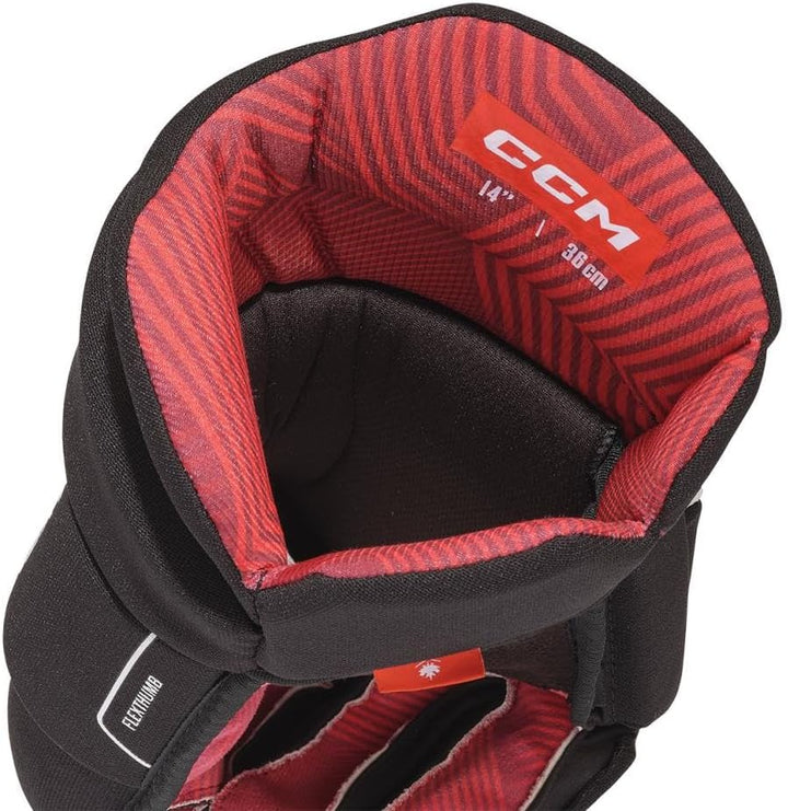 CCM Next Eishockey Handschuhe Senior Schwarz/Weiss, Grösse: 15, Schwarz/Weiss, Grösse: 15