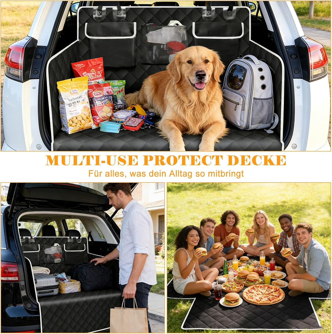 JMIATRY 1 Stück Hundedecke Auto Kofferraum, Kofferraumschutz Hund 103 x 180 cm, Kofferraumdecke Hund