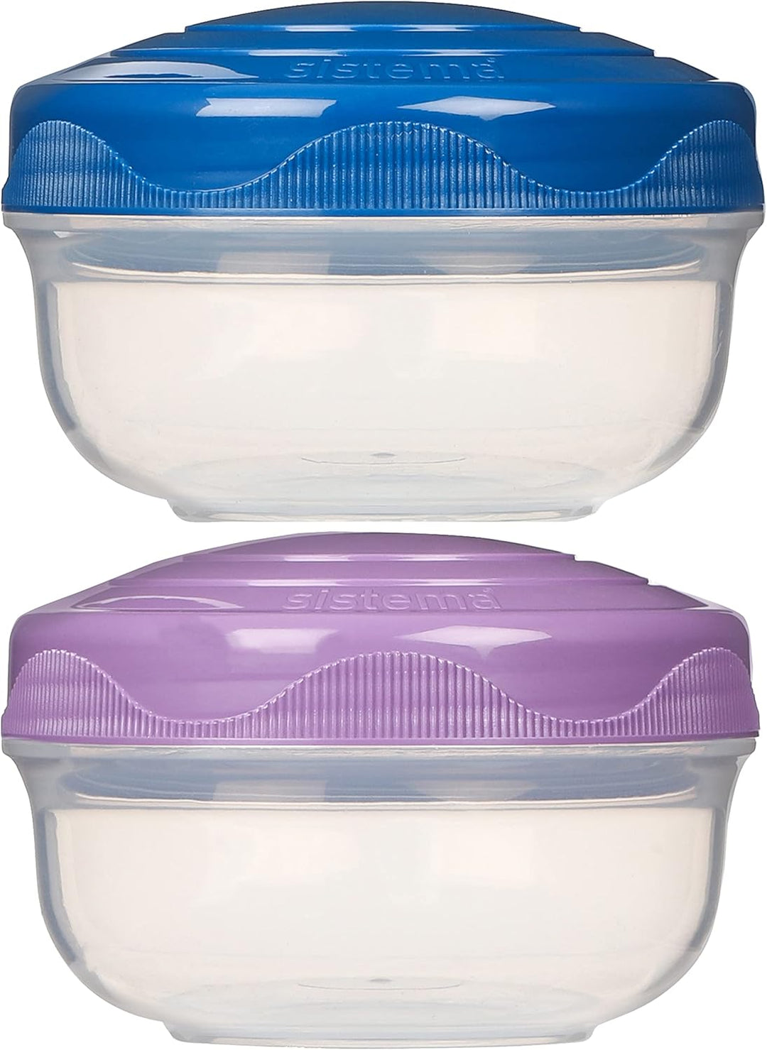 Sistema Snack Pots to GO | 210 ml | Stapelbare Snackboxen mit Deckel | BPA-frei | gemischte Farben |