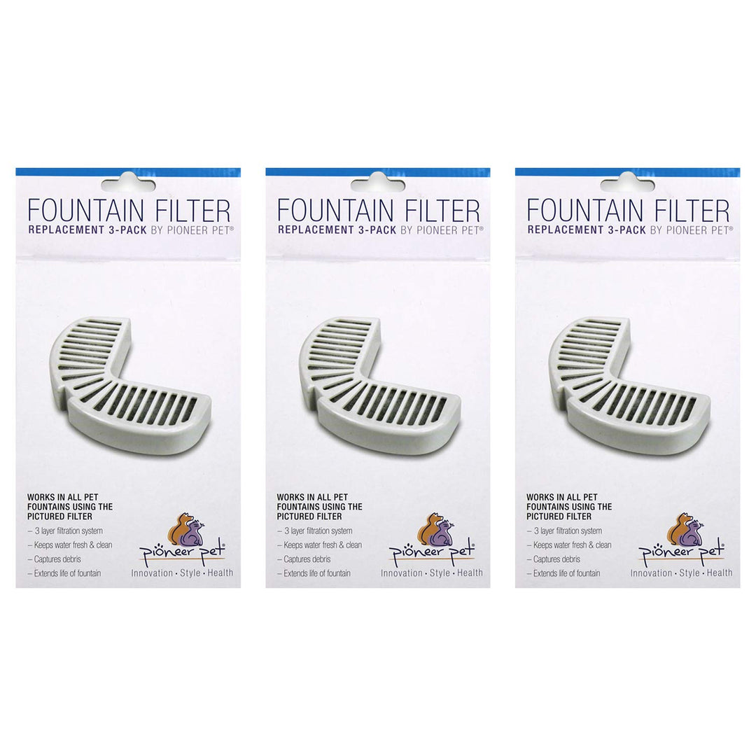 Pioneer Pet Big Max & Raindrop Fountain Filters Combo Pack (9 Filters), 9 Filters