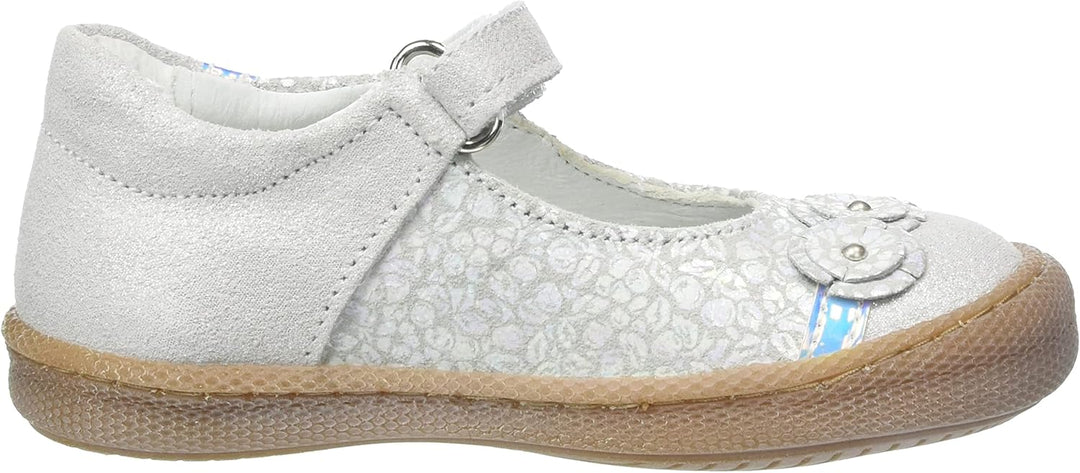 PRIMIGI Mädchen Sport TRE.femm. Mary Jane Schuh 24 EU Weiss Iridescent Silber, 24 EU Weiss Iridescen