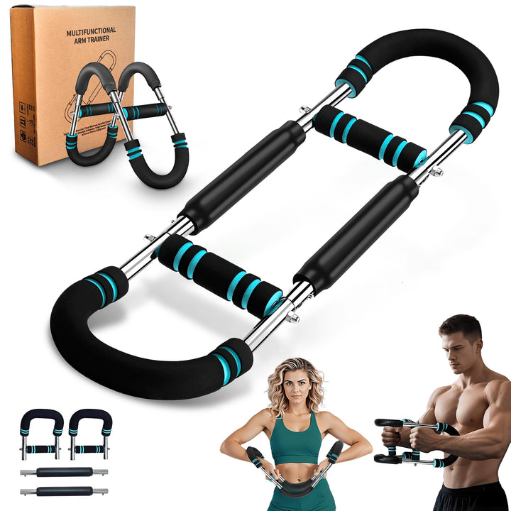 Adjustable Twister Arm Trainer with 3 Resistance Levels 40-90LB - U-Shaped Strength Training Equipme