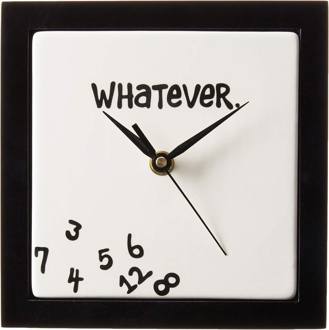 Enesco Our Name is Mud Tischuhr mit Aufschrift Whatever Wanduhr, Wanduhr