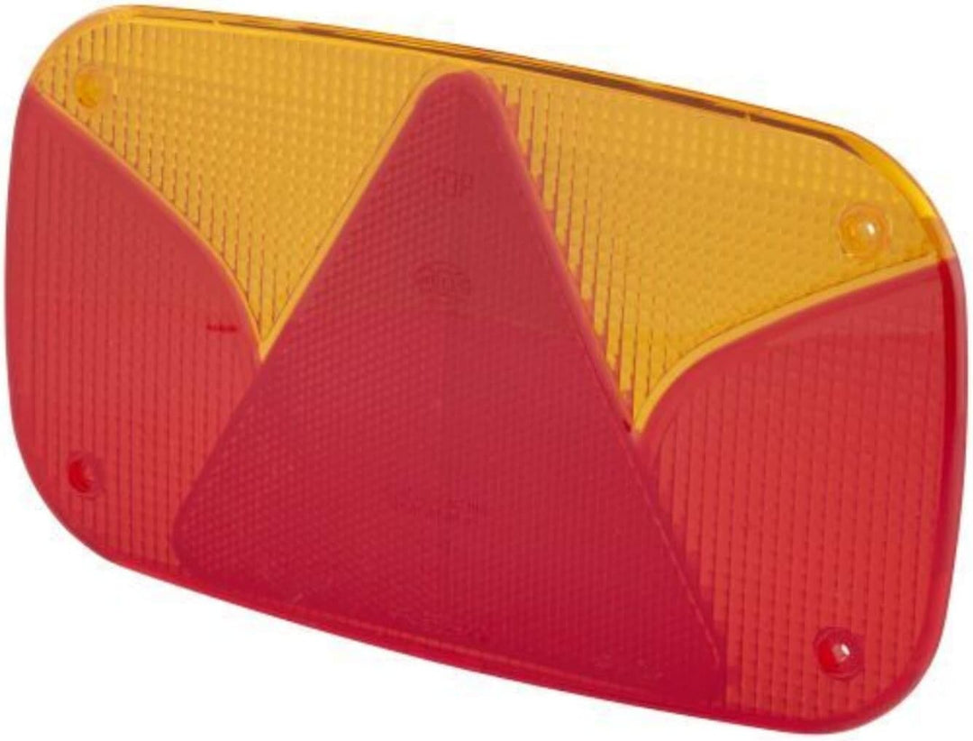 HELLA - Heckleuchte - Glühlampe - 12V - Anbau/geschraubt - Lichtscheibenfarbe: rot/gelb - Stecker: R